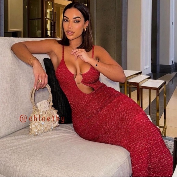 Zara BUCKLED CUT OUT KNIT DRESS - Picture 3 of 16